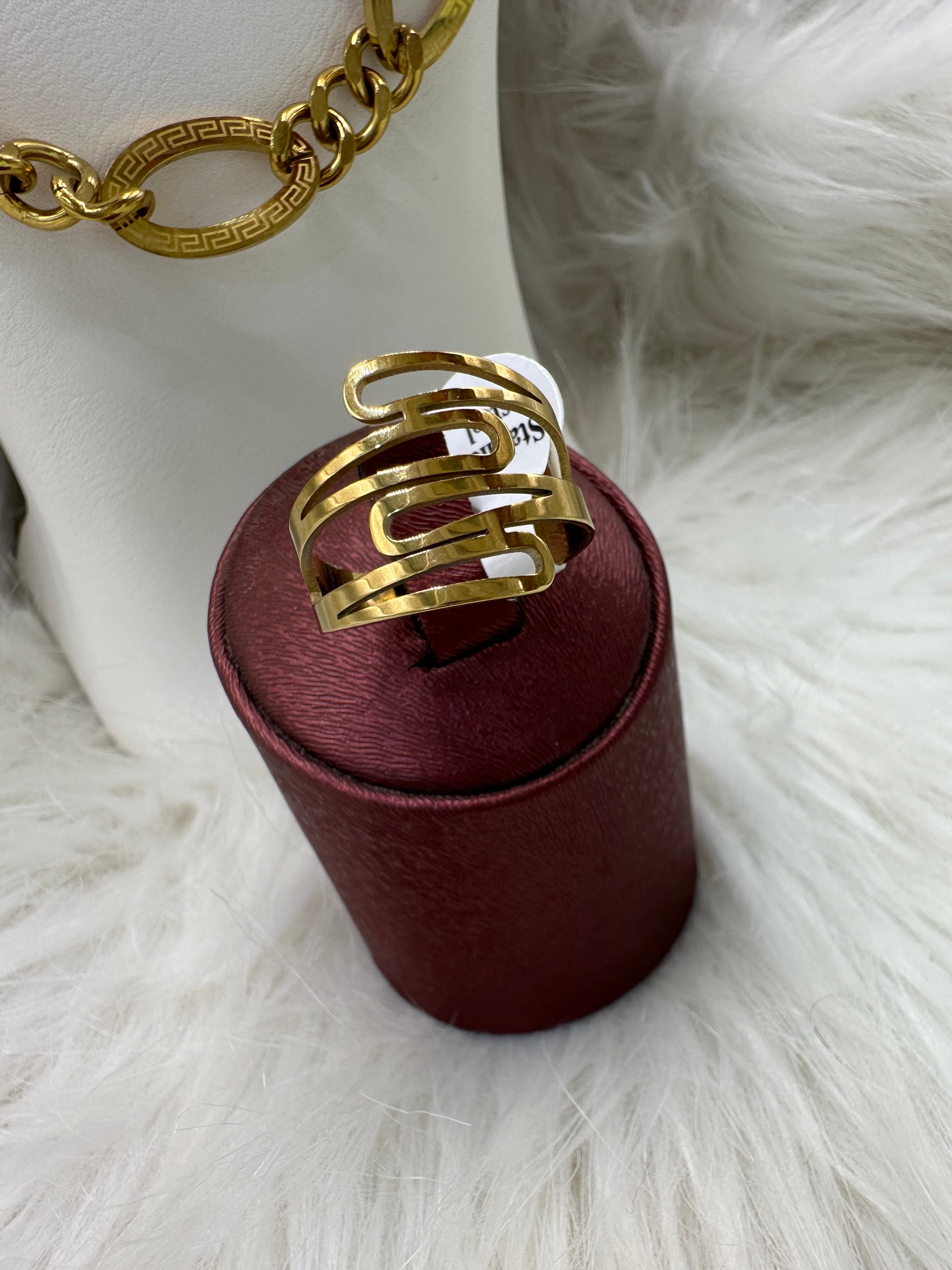 Parure Acier (Haute qualité, ne change pas de couleur) ! + 2 bagues offertes 🎁💝